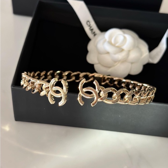 22C CC CHAIN LINK CUFF CHOKER - Picture 6 of 6